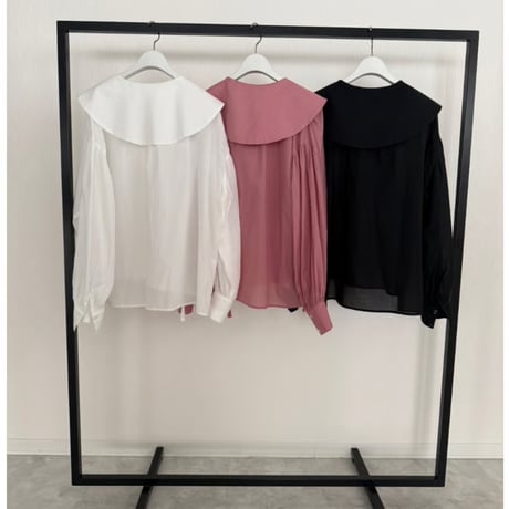 【Boutique Ordinary】Big Collar Gather Blouse