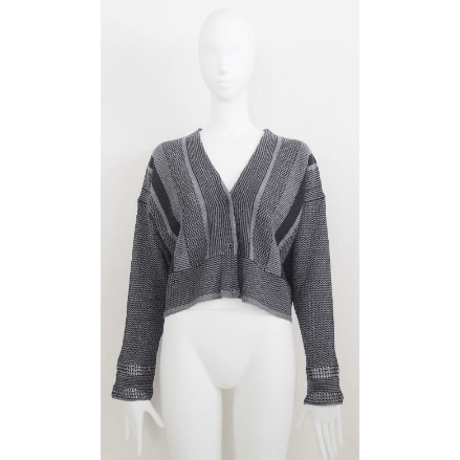 【Boutique Ordinary】Jacquard Knit V-Neck Cardigan