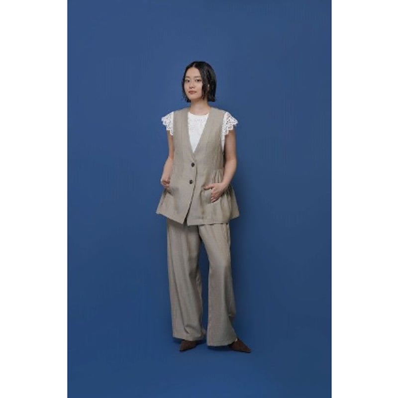 CYAN tokyo】レースカラーノースリTOPS | selectshop kusukusu