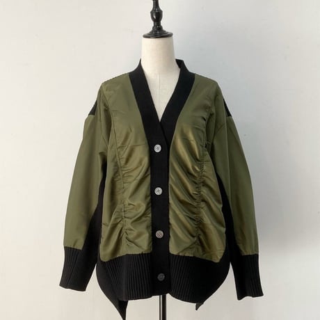 【 siro de labonte 】docking MA-1 cardigan