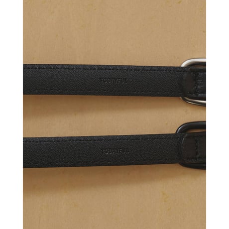 【TODAYFUL】Narrow Leather Belt　※納期11月中旬～12月中旬
