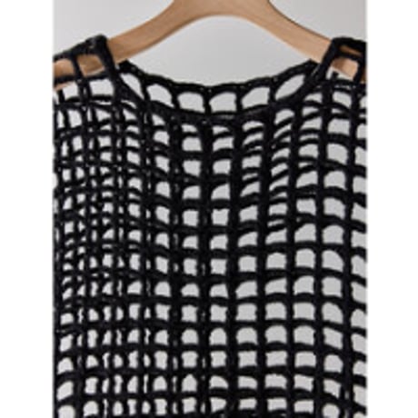 【YENN】CROCHET MESH TOPS