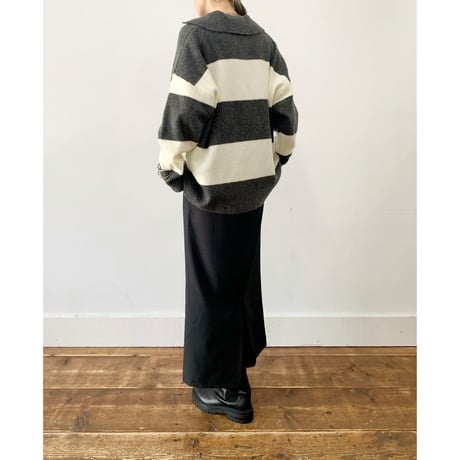 【siro de labonte】rugger shirt knit