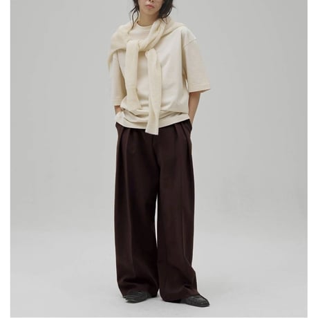 【TODAYFUL】Bonding Wide Trousers　※納期9月上旬～10月上旬