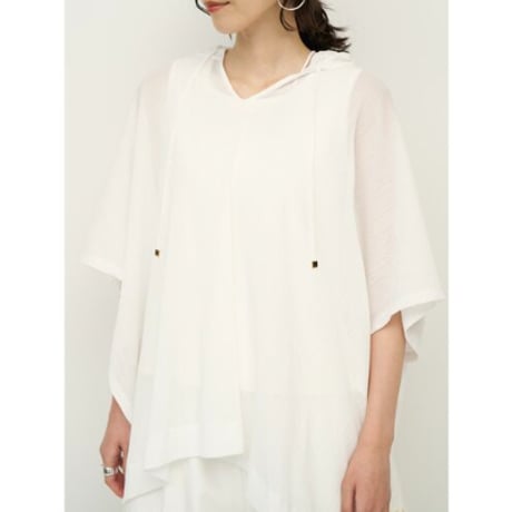 【CHIGNON】ｼｱｰﾒｯｼｭﾎﾟﾝﾁｮTOPS