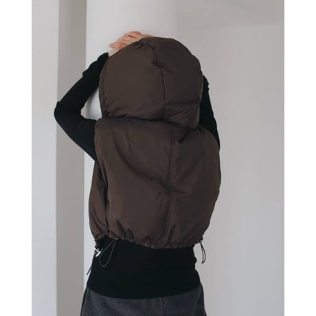 【anuke】Hooded Down Vest　※納期9月中旬〜10月中旬