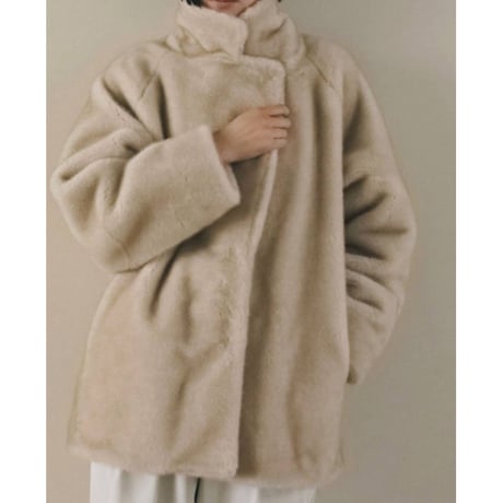 【anuke】Eco Minkfur Jacket　※納期11月下旬～12月下旬