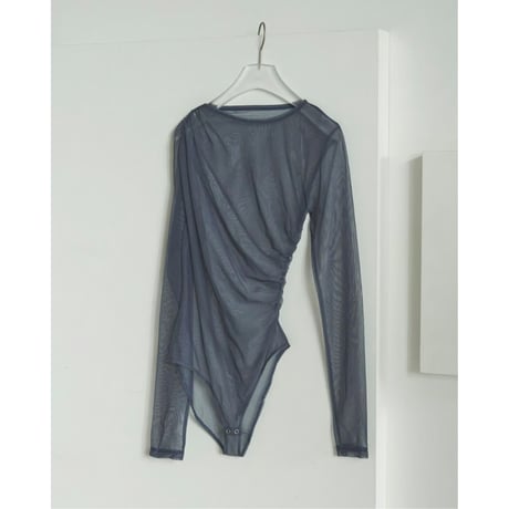 【anuke】Tulle Gather Bodysuit※9月上～10月上
