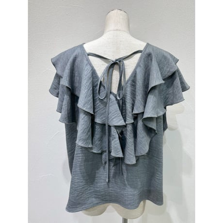 【CYAN tokyo】レイヤーフリルフレンチTOPS