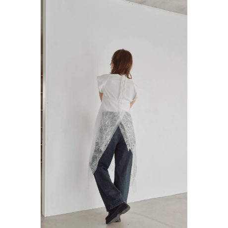 【Hella】2Way Layered Lace Wrap Skirt　※納期8月中旬～9月中旬