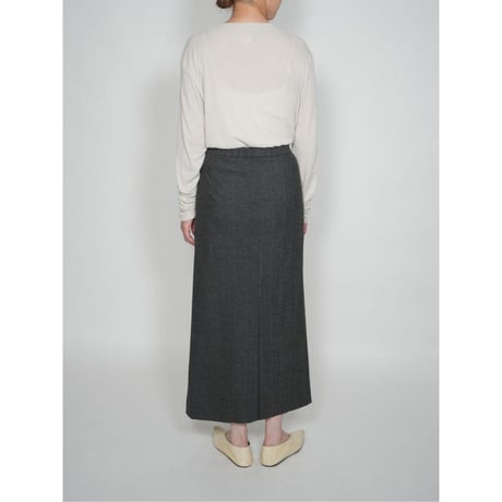 【YENN】UNEVEN DRAPED SKIRT