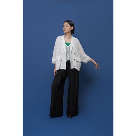 【CYAN tokyo】ニットライクメッシュWジャケット