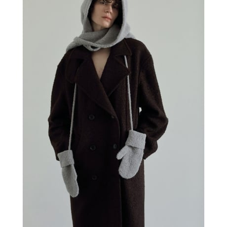 【anuke】Double Tweed Coat※11月上～12月上