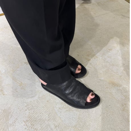【M.U.L.】DRAPED LEATHER SANDALS　MULW-2079