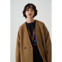 【Boutique Ordinary】Collarless Bulky Coat