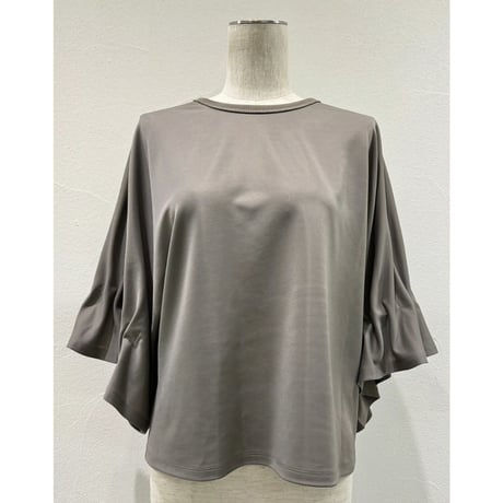 【CYAN TOKYO】ギャザースリーブジャージーTOPS