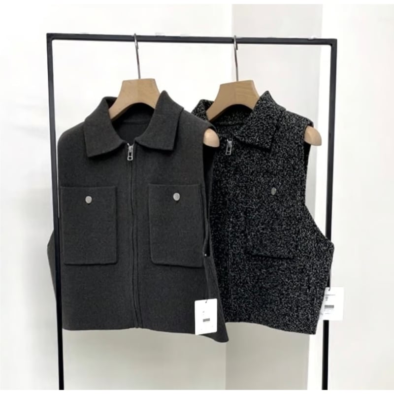 CLOCHE】ショートニットベスト | selectshop kusukusu CLOCHE】ショートニットベスト | selectshop kusukusu