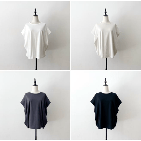 【siro de labonte】tuck sleeve Tshirt