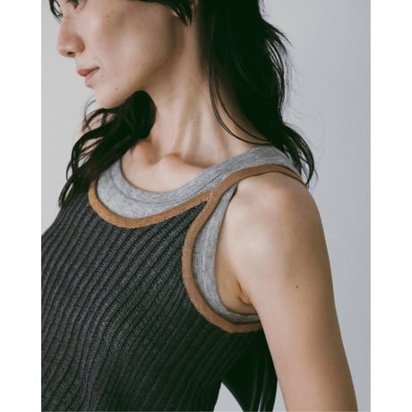 【anuke】Wool Rib Tanktop　※納期4月上旬～5月上旬