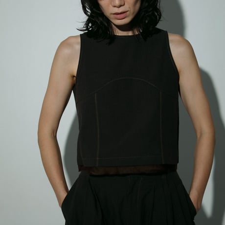 【anuke】Check Tuck Pants