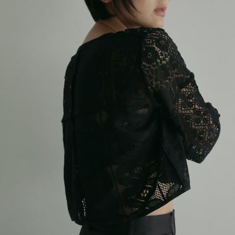 【anuke】Patchwork Lace Cardigan   ＊