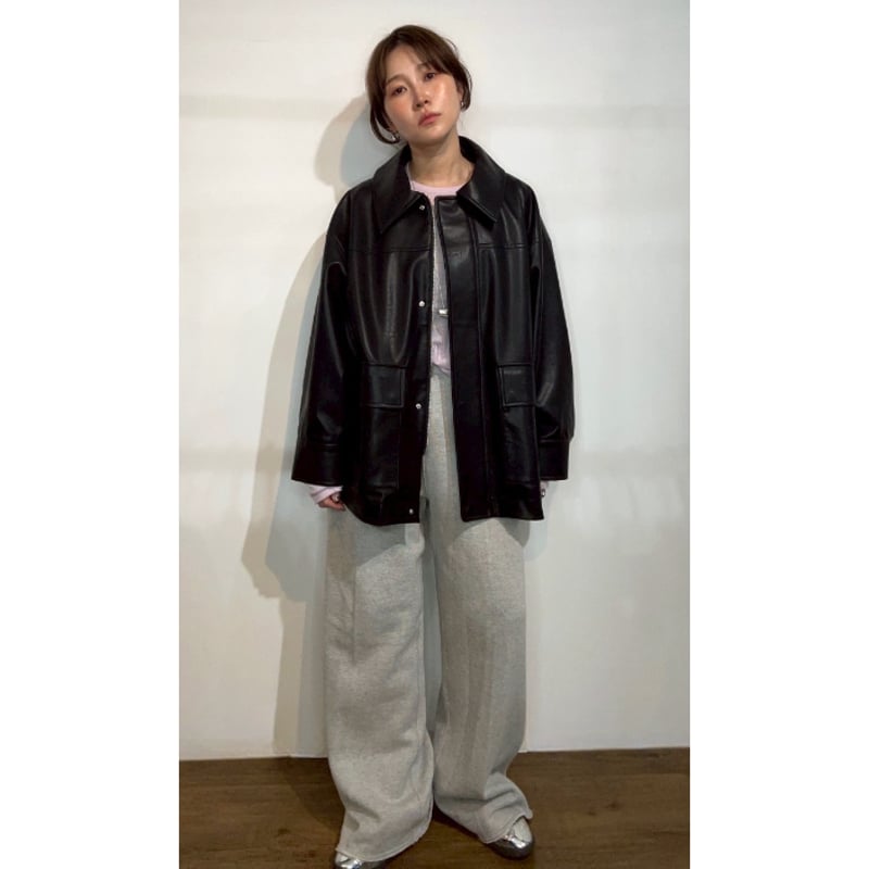 PRIORTY】フェイクレザージャケット | selectshop kusukusu