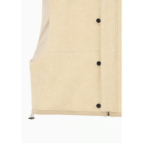 【Hella】WOOL HIGHNECK VEST