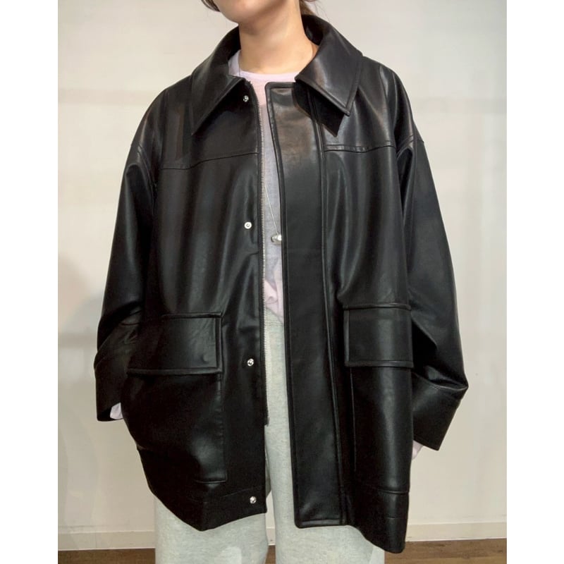 PRIORTY】フェイクレザージャケット | selectshop kusukusu