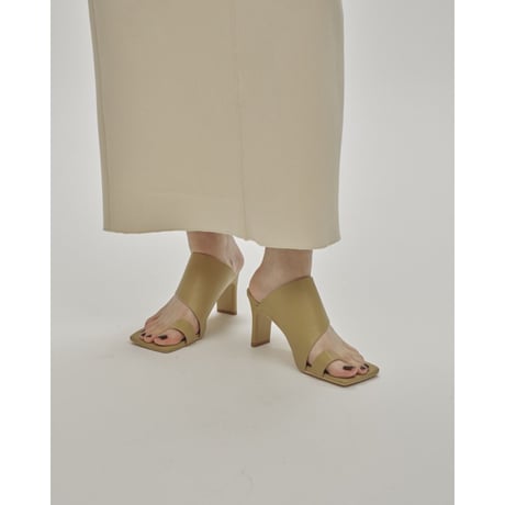 【TODAYFUL】Square Leather Sandals  ※納期4/中～5/中