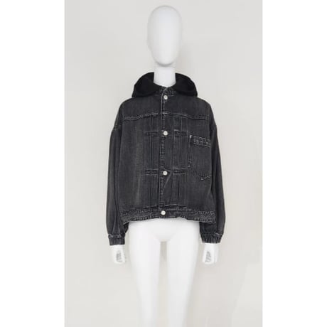 【Boutique Ordinary】Detachable Hood Denim Jacket