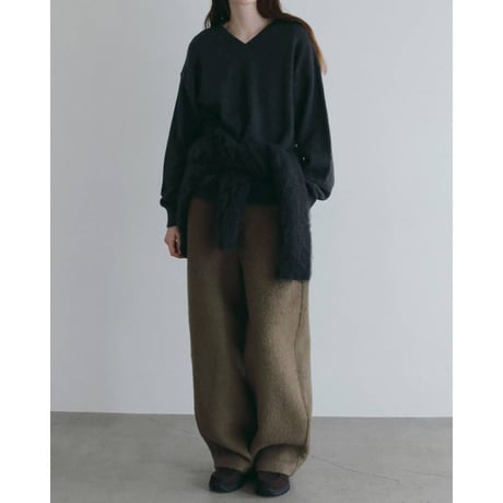 【anuke】Wool Vneck Knit