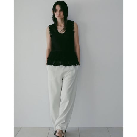 【anuke】Fringe Knit Tanktop