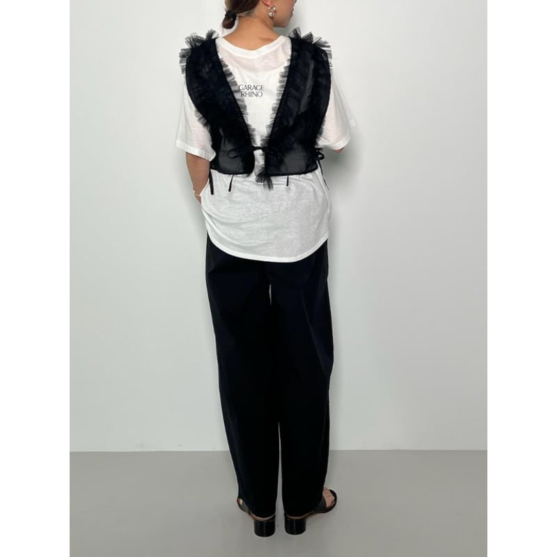 【m.】CHIGNON チュールフリルプルオーバー m.様専用】CHIGNON チュールフリルプルオーバー - メルカリ