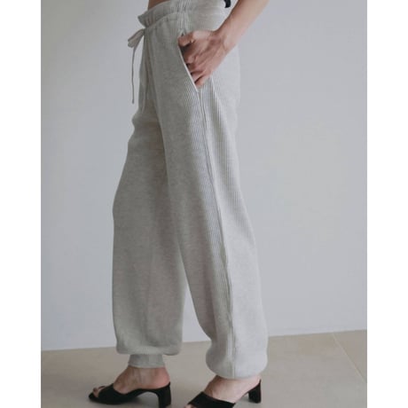 【anuke】Waffle Wide Pants　納期：8月下旬～9月下旬