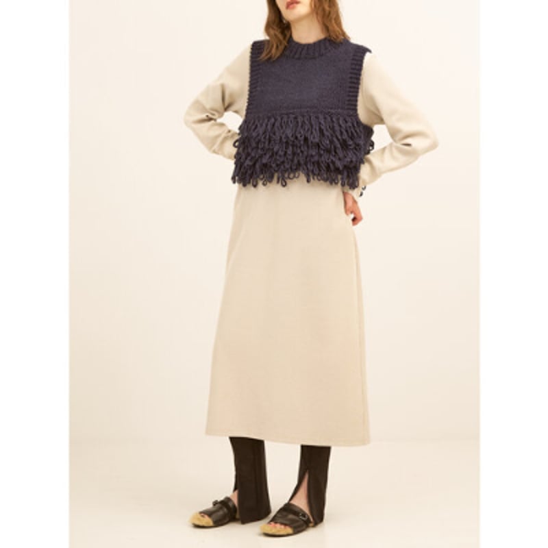 YENN】FADED RIB DRESS | selectshop kusukusu