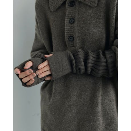 【anuke】Rib Knit Armwarmers※12月上～1月上