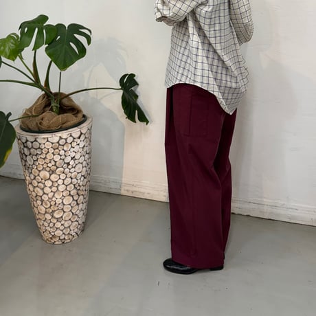 【cafune】cotton cupra cargo easy pants