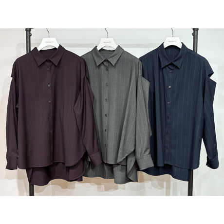 【PRIORITY】3WAYストライプシャツ