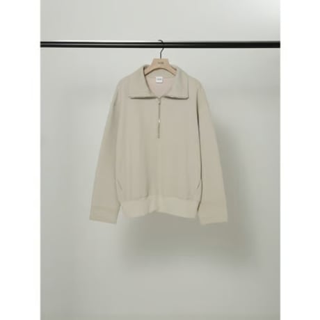 【YENN】 FADED RIB HALFZIP PO