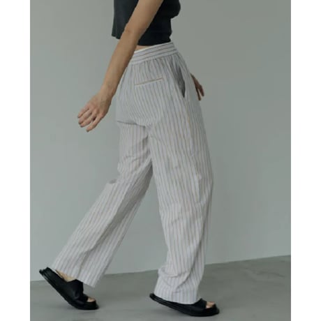 【ànuke】Stripe Rough Pants