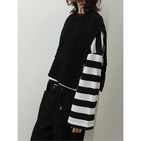 【YENN】HAND KNIT CAPE