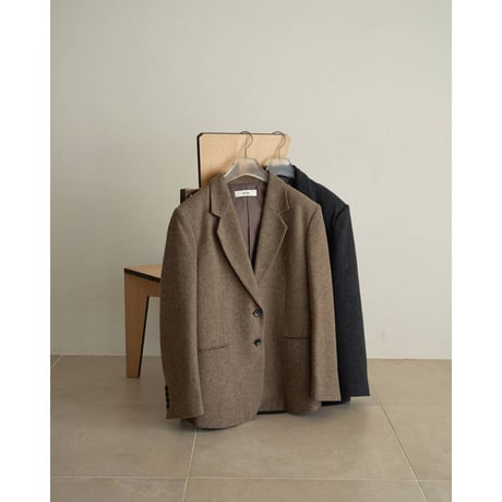 【anuke】Herringbone Wool Jacket　※納期9月中旬～10月中旬