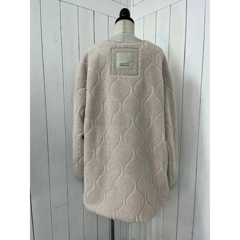 flamingo farm】ノーカラーボアブルゾン 150265 | selectshop flamingo farm】ノーカラーボアブルゾン 150265 | selectshop