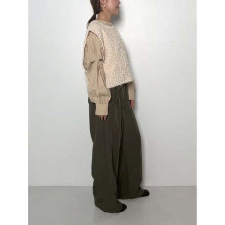 【CHIGNON】ﾂｲｰﾄﾞﾗｲｸﾆｯﾄﾍﾞｽﾄ　納期：12月中旬～1月中旬