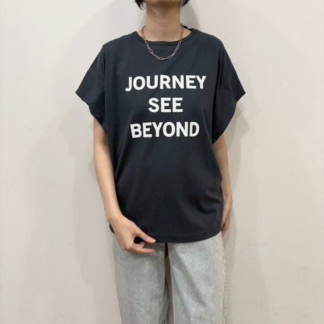 【siro de labonte】JOURNEY tuck sleeve Tshirt　※納期4月初旬～5月初旬