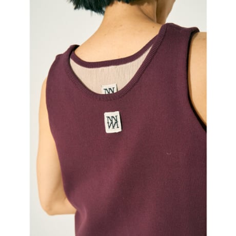【YENN】RIB KNIT TANKTOP