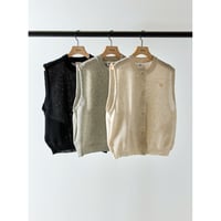 【YENN】LINEN SHEER VEST