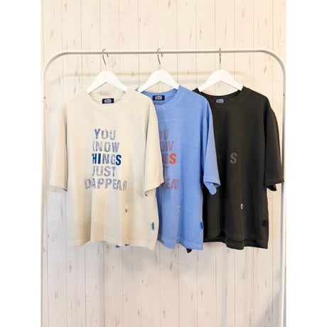 【L'ours Polaire et Bleu】YOU KNOWピグメント半袖T