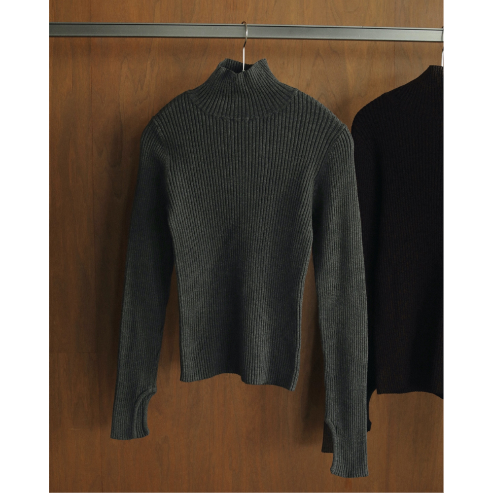 ànuke】Slit Turtle Knit | selectshop kusukusu