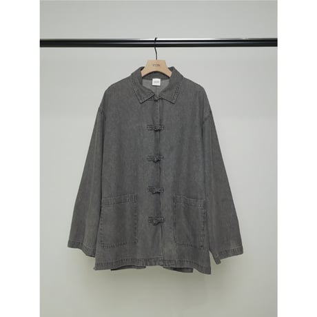 【YENN】DENIM CHINA SHIRT JK ※納期9/上〜9/中